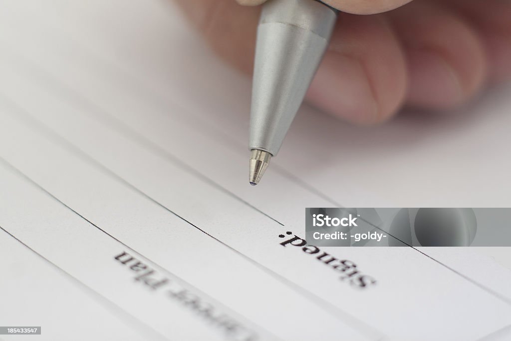 Di firma - Foto stock royalty-free di Accordo d'intesa