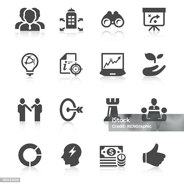 ビジネス戦略のアイコンセット ユニークなシリーズ - GUIのベクターアート素材や画像を多数ご用意 - GUI, あこがれ, ひらめき