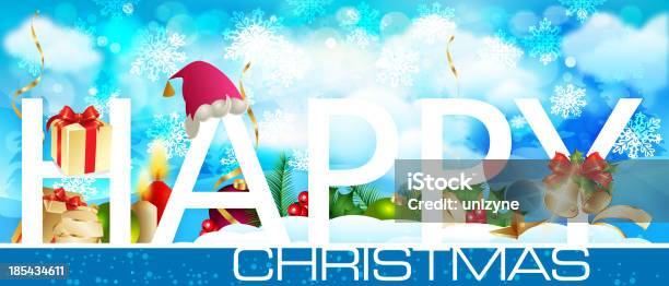 Buon Natale Banner - Immagini vettoriali stock e altre immagini di Agrifoglio - Agrifoglio, Attrezzatura per illuminazione, Babbo Natale