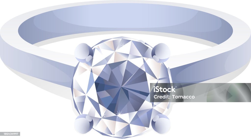 きらめくダイヤモンドリング形のジュエリー輝くクリスタル貴石の宝石 - ダイヤモンドの指輪のロイヤリティフリーベクトルアート