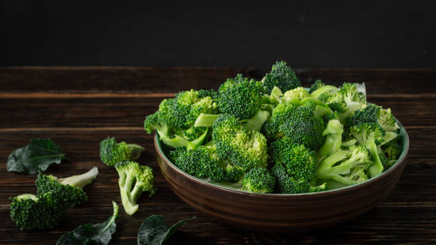 istock Fresh green broccoli sliced in a bowl 1854363567