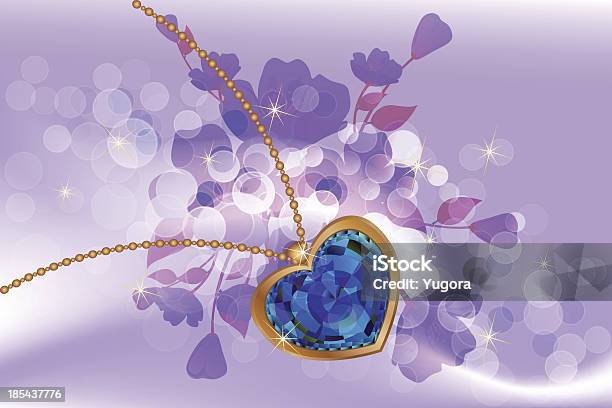 Ilustración de Azul Diamond y más Vectores Libres de Derechos de Collar - Collar, Colgante, Diamante