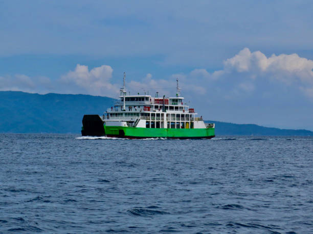 istock A cargo-passenger ferry crosses the strait. 1854386586