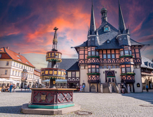 Town hall in Wernigerode in the Harz Mountains