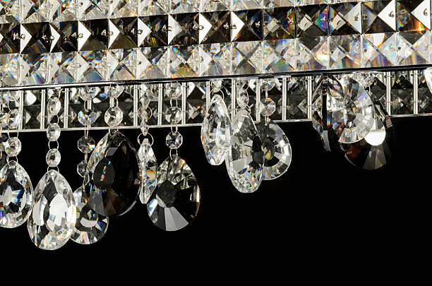 istock Contemporary glass chandelier fragment 185439726