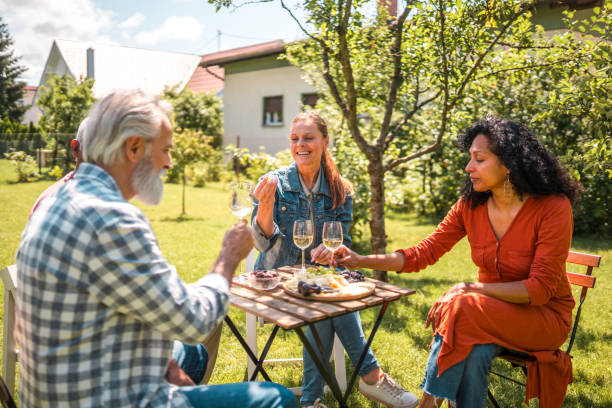 istock Joyful Senior Couples Sharing Moments on a Sunny Afternoon 1854400515