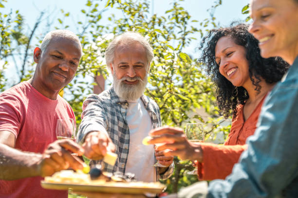 istock Seniors' Delightful Backyard Summer Picnic 1854401069