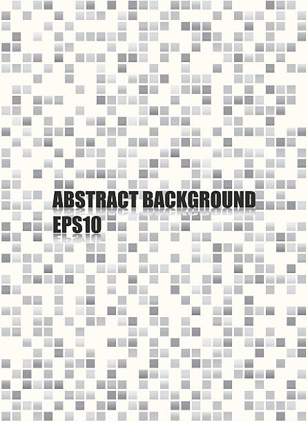 Abstract square mosaic background vector art illustration