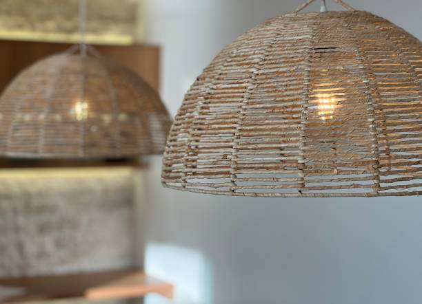 istock Beautiful lamps made from corn husks 1854411070