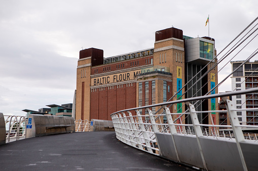 Early morning, June 24th 2023. The Baltic Centre for Contemporary Art in Gateshead is a converted mill hosting temporary shows by contemporary artists