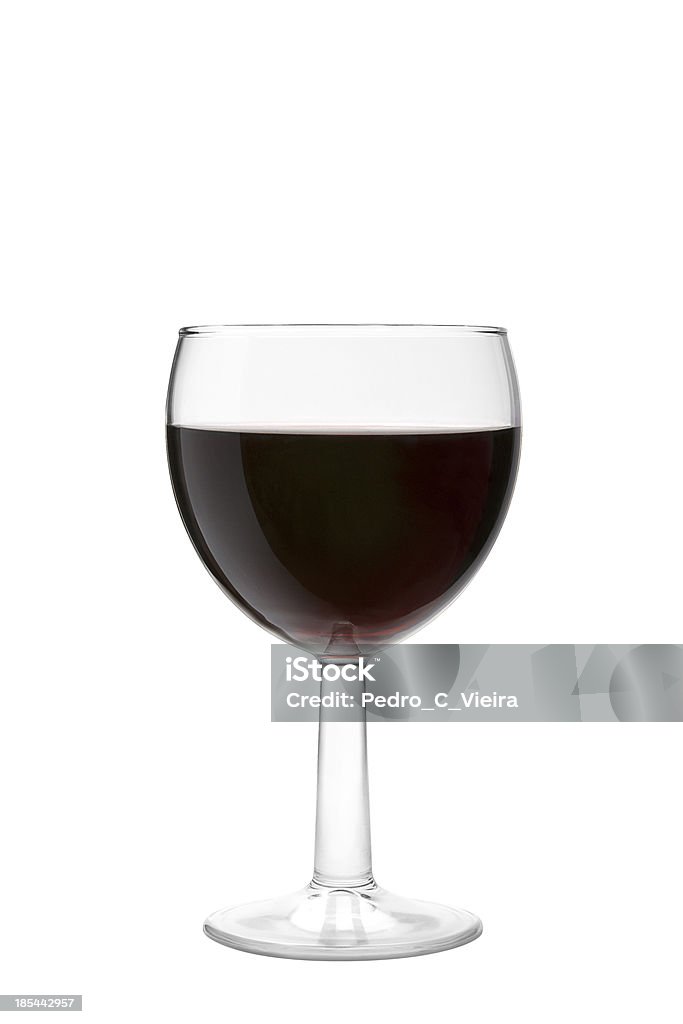 Vinho Tinto em vidro - Royalty-free Branco Foto de stock