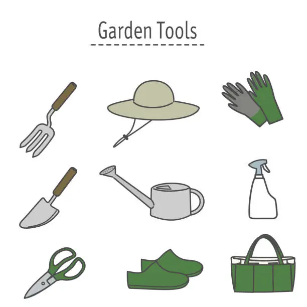 Vector illustration of Garden Tools