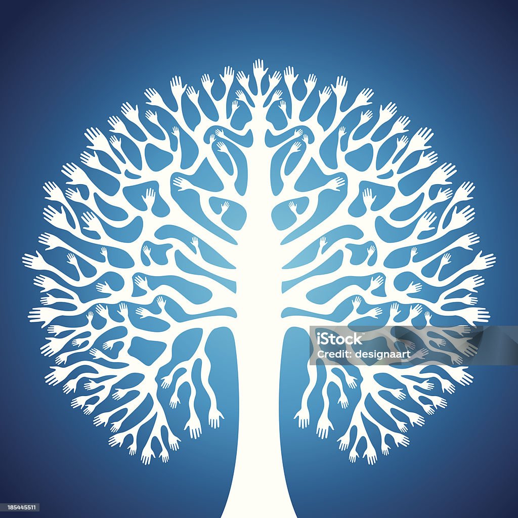 Hand Par Tree Hand Tree Stock Illustration - Download Image Now - Altruism, Armpit ...