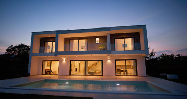 istock Exterior view of modern house 1854478369