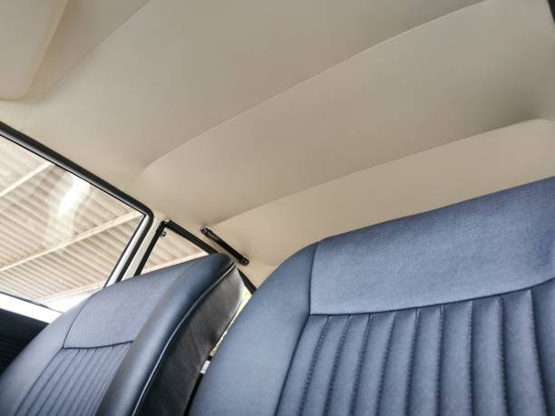 istock Interior of a retro style car 1854484786