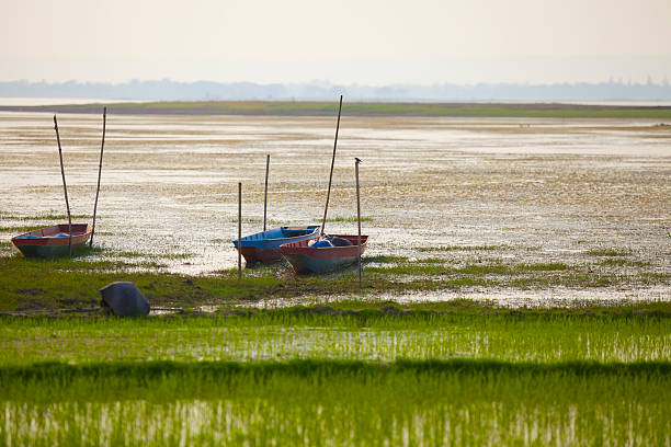 istock Ship at sunset over the river.Thailand 185452909