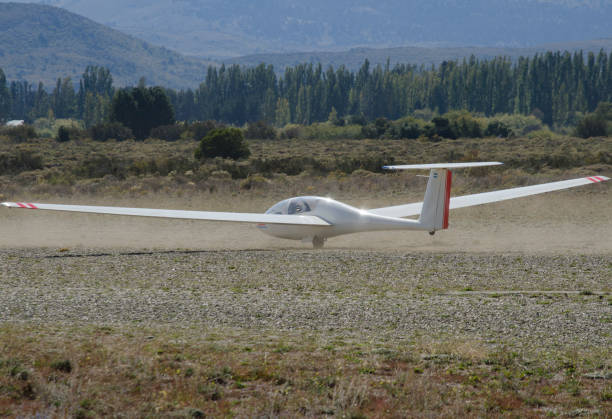 istock glider on land aerodrome ready to take off 1854530679