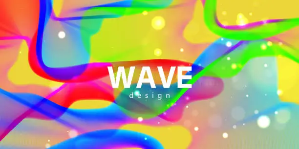 Vector illustration of Abstract colorful color splash on white background