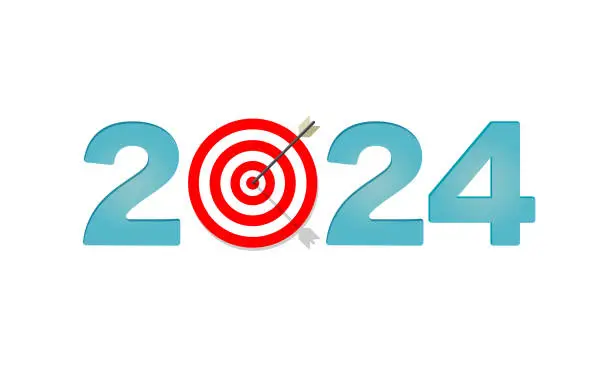 Vector illustration of 2024