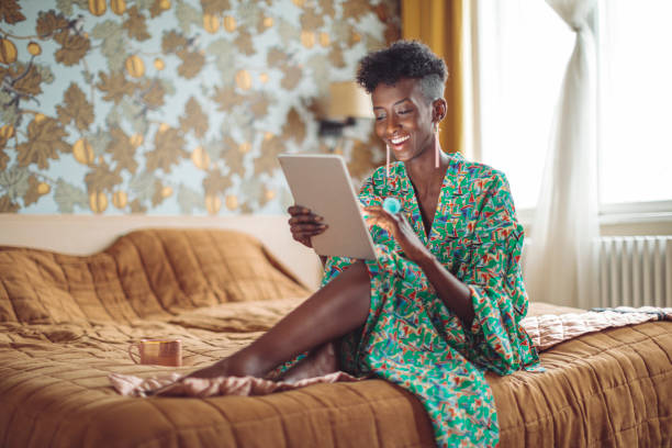 istock Young woman at home 1854578252