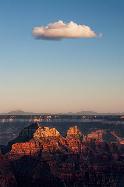 Cloud over the Grand Canyon stock photo