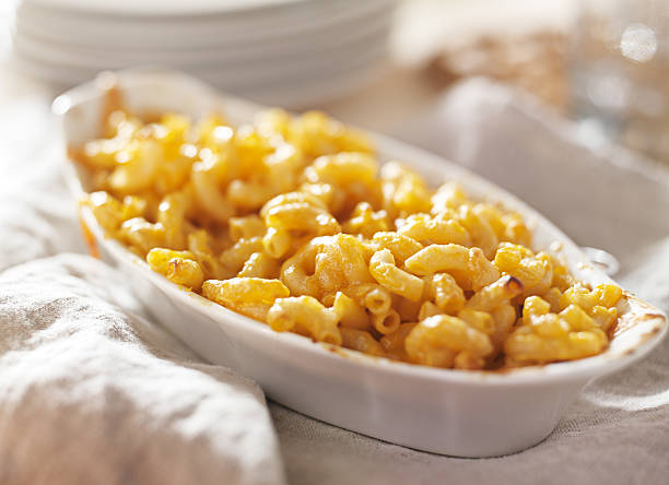 istock bowl of baked macaroni and cheese 185458409