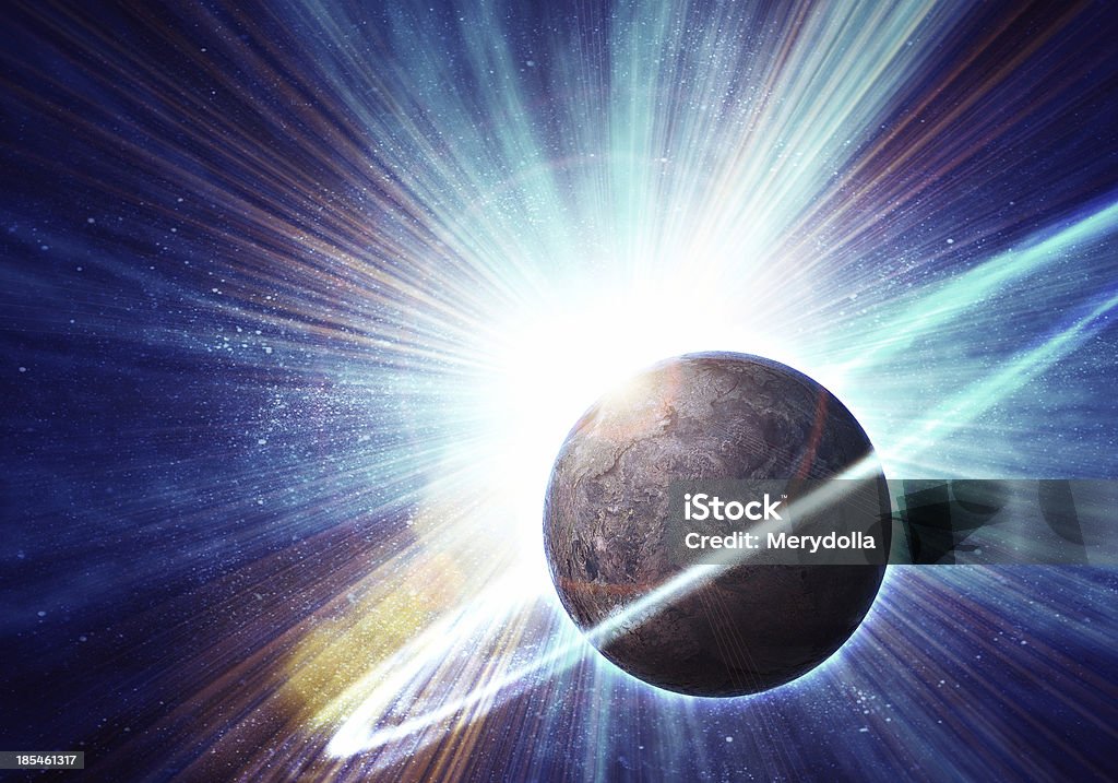 Realista saturno en espacio abierto - Foto de stock de Astronomía libre de derechos