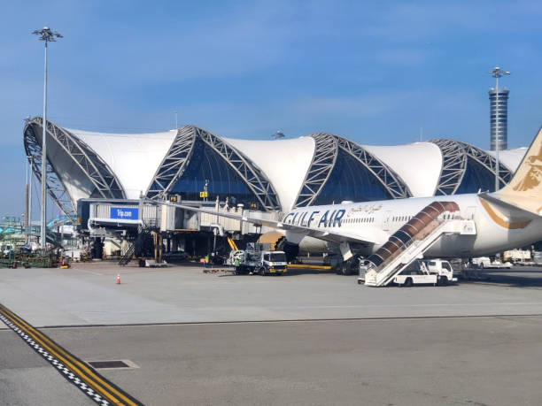 Suvarnabhumi international airport, Bangkok, Thailand - fotografia de stock