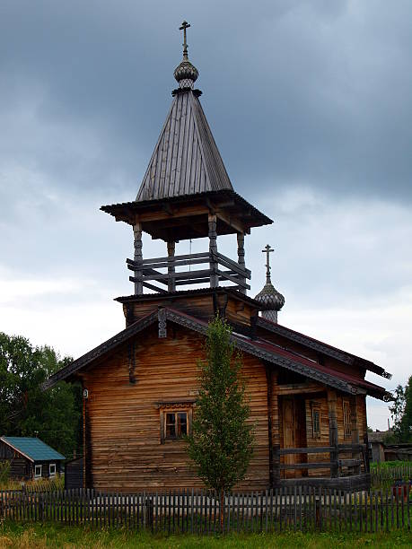 istock Wooden church 185467641