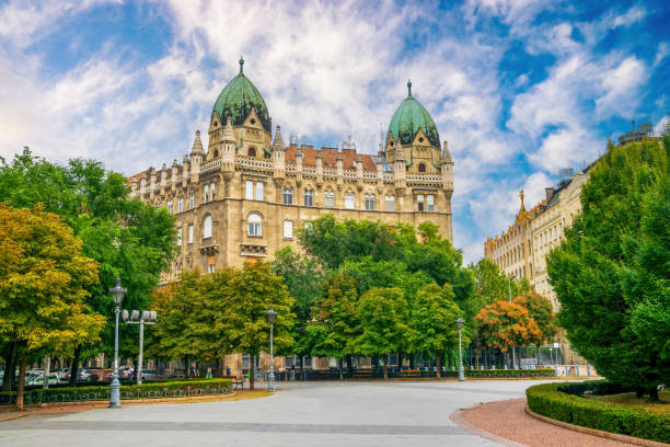 istock Neoromantic Splendor: Imre Svab Building on Liberty Square, Budapest, Hungary 1854734775