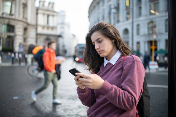 istock Student on the city streets. 1854736413
