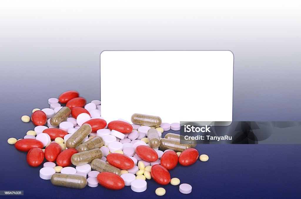 Многие красочные таблетки, пространство для текста - Стоковые фото Rx - английское слово роялти-фри