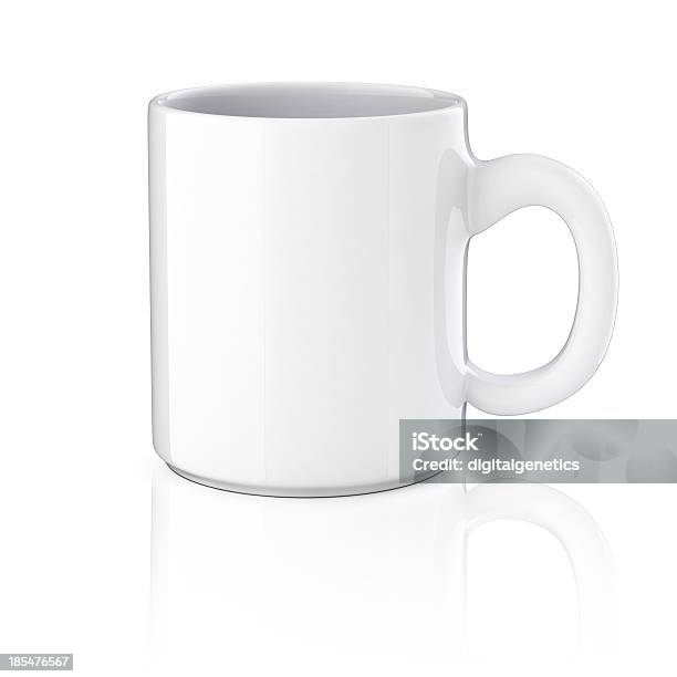 3 D Cup Auf Weißem Hintergrund Stockfoto und mehr Bilder von Behälter - Behälter, Café, Cappuccino