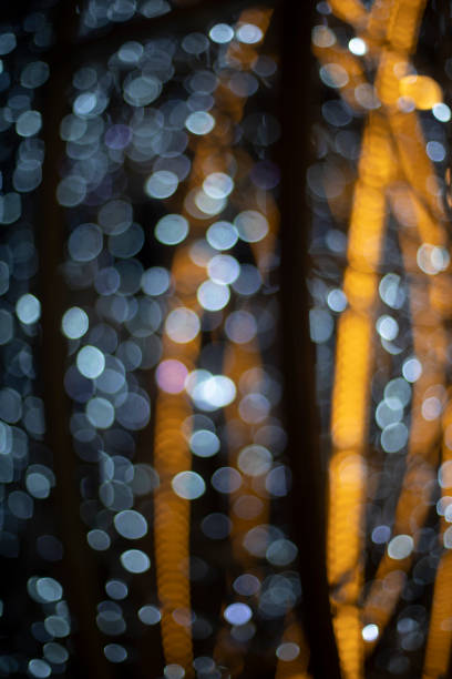 istock Garlands in city. Lights in dark. 1854821280
