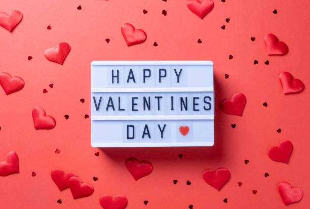 istock letter board with words Happy Valentines Day on red background 1854828695