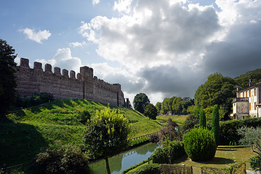 External view of Cittadella, an ancient fortified city in the province of Padua (Veneto, Italy).