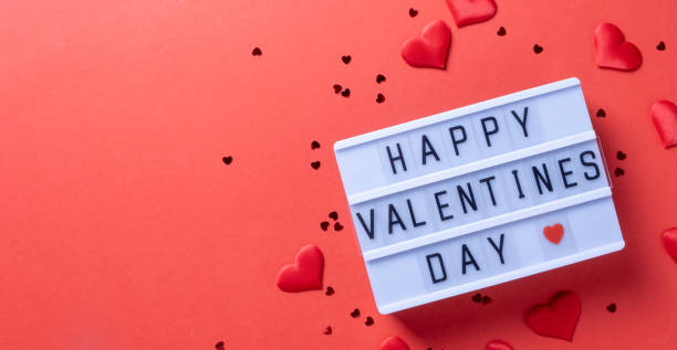 istock letter board with words Happy Valentines Day on red background 1854851487