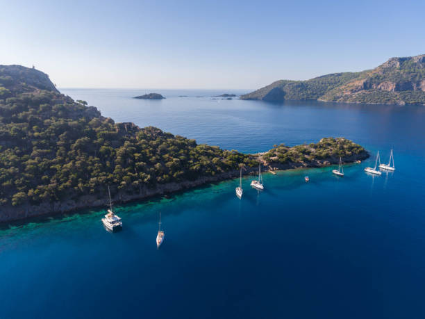 istock Anchorage near Gemiler Island in Turkey 1854861250