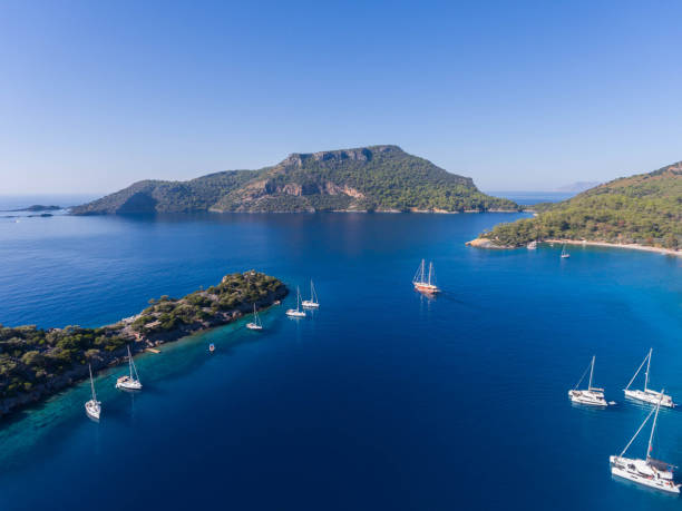 istock Anchorage near Gemiler Island in Turkey 1854862368