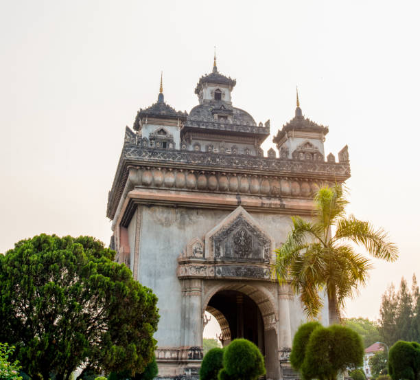 istock Beautiful architecture Patuxay(Victory Gate) in Vientiane, Laos 1854862881