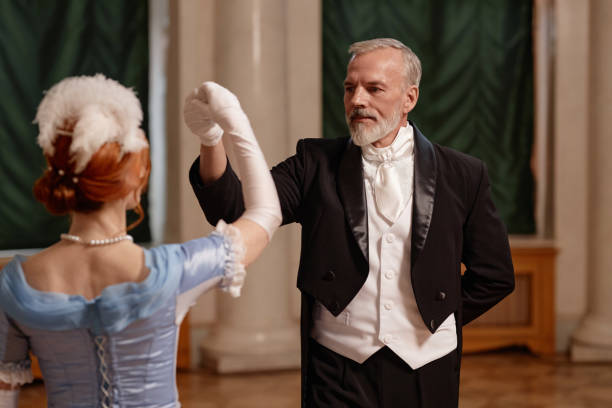 istock Galant Senior Gentleman Dancing with Lady 1854868294