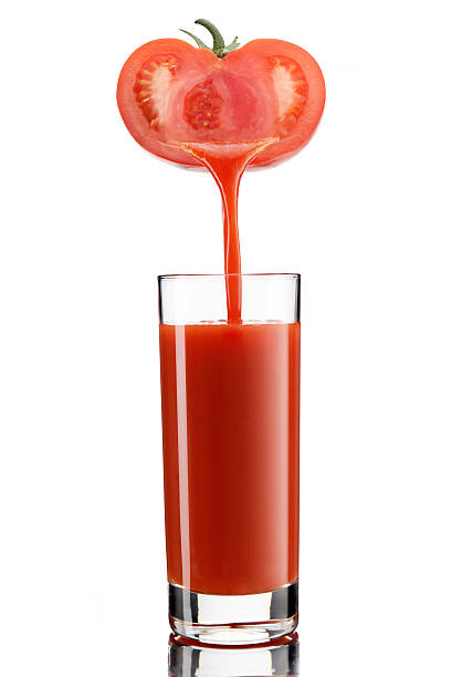 Jugo de tomate - foto de stock