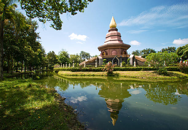 Buddhist temple at Trat in Thailand