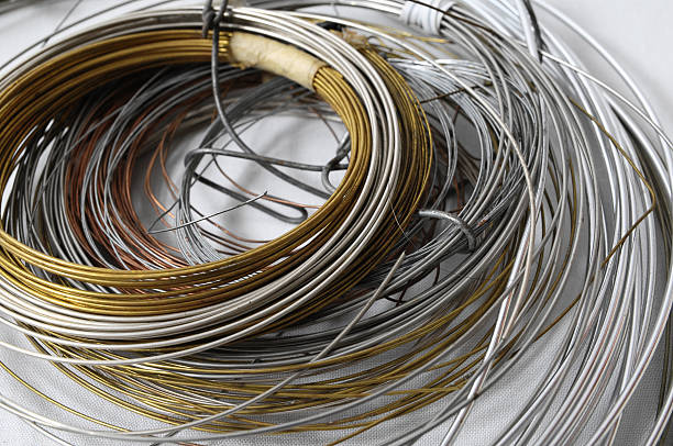 istock Lot of Different Metal Wire 185497520