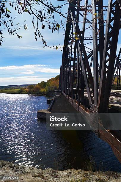 Foto de Metal Ponte Da Ferrovia Quebec Canadá e mais fotos de stock de Antigo - Antigo, Aço, Canadá