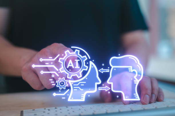 istock artificial intelligence Digital transformation change management, internet of things. man working on virtual diagram, smart industry.Ai tech 1854981340