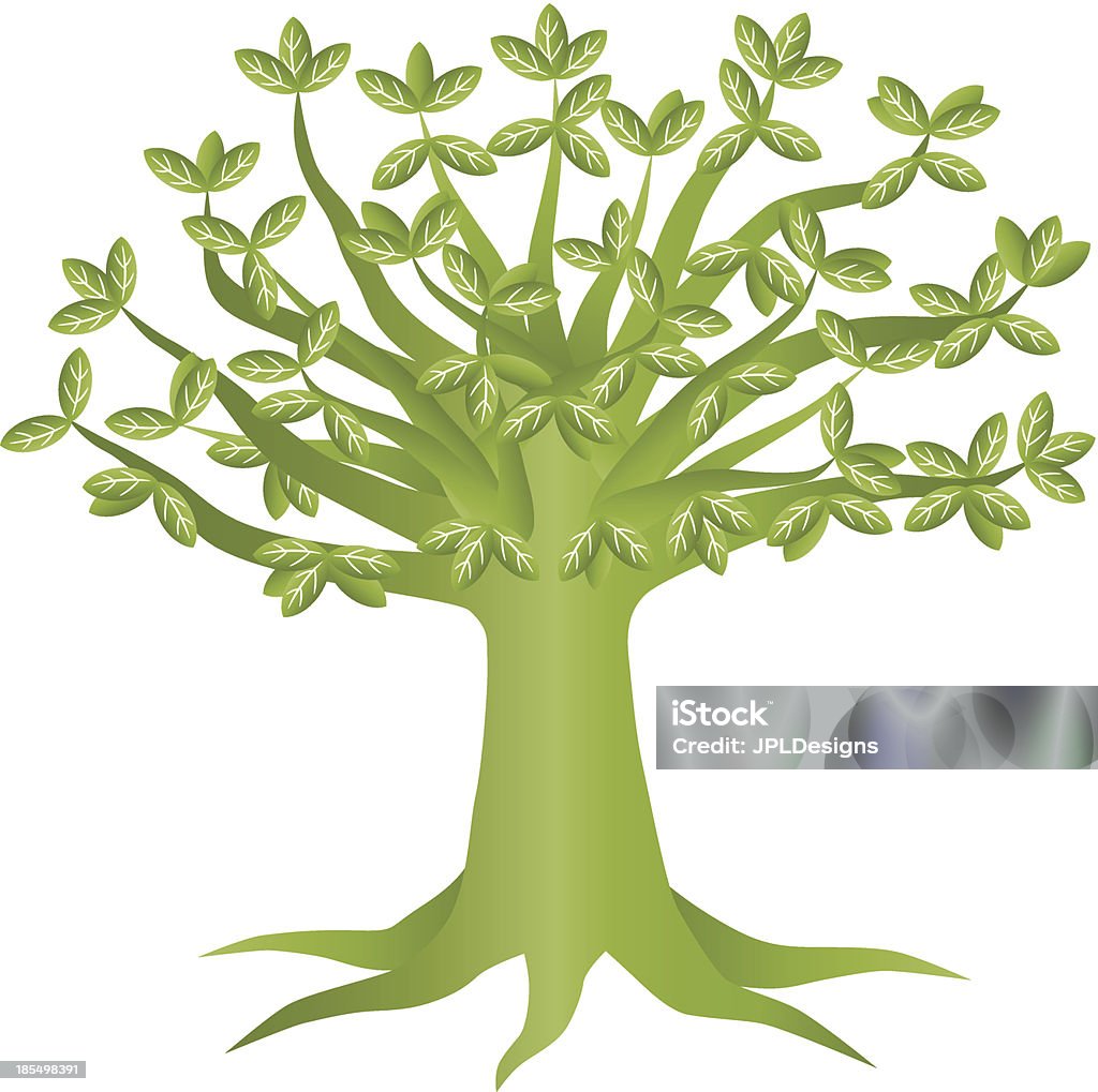 Ekologia Drzewo Ilustracja wektorowa - Grafika wektorowa royalty-free (Bez ludzi)