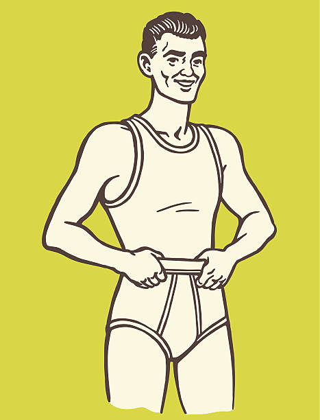 입고 남성 속옷 - underwear men mens underpants male stock illustrations