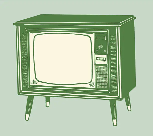 Vector illustration of Television Set