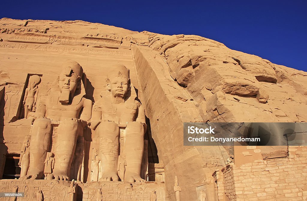 Le grand temple d'Abu Simbel, Nubie - Photo de Abou Simbel libre de droits